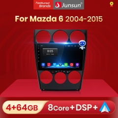 Junsun V1pro AI Voice 2 din Android Auto Radio for Mazda 6 2004-2015 Carplay 4G Car Multimedia GPS 2din autoradio