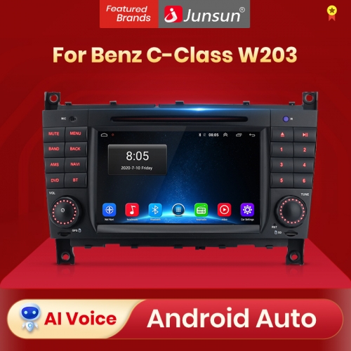 Junsun Android 10.0 DSP 2G+32G For Mercedes Benz C-Class W203 2004-2011 Car Multimedia Player Radio GPS DAB 2 din DVD Carplay