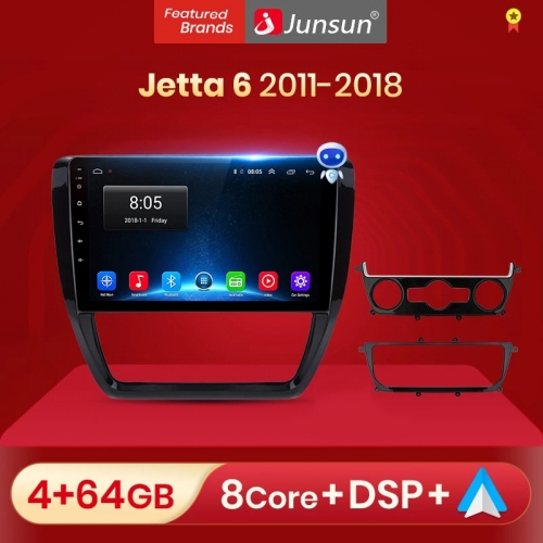Junsun V1pro AI Voice 2 din Android Auto Radio For VW Volkswagen Jetta 6 2011-2018 Carplay 4G Car Multimedia GPS 2din autoradio