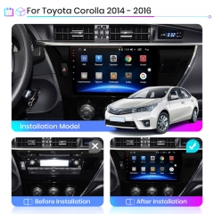 Junsun V1pro AI Voice 2 din Android Auto Radio for T-oyota Corolla E170 E180 2014-2016 Carplay 4G Car Multimedia 2din autoradio