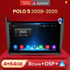 Junsun V1pro AI Voice Android Auto Radio For VW Volkswagen POLO 5 sedan 2008-2020 Carplay 4G Car Multimedia GPS 2din autoradio