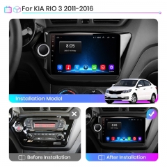 Junsun V1pro AI Voice Car Radio Android Auto Multimedia Player For KIA RIO 3 2011 2012-2016 Carplay 4G RDS 2din GPS autoradio