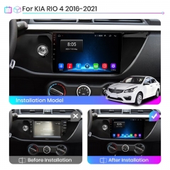 Junsun V1pro AI Voice 2 din Android Auto Radio For KIA RIO 4 X-Line 2016-2019 2020 2021 Car Radio Multimedia Carplay Bluetooth