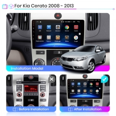 Junsun V1pro AI Voice 2 din Android Auto Radio For KIA Cerato 2 2008-2013 Carplay 4G RDS Car Multimedia Player GPS autoradio