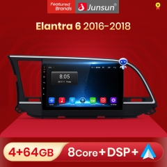 Junsun V1pro AI Voice 2 din Android Auto Radio for H-yundai Elantra 2015-2018 Carplay 4G Car Multimedia GPS DSP 2din autoradio