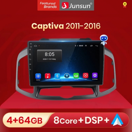 Junsun V1pro AI Voice Car Radio Android Auto Multimedia Player For Chevrolet Captiva 2011-2016 Carplay 4G 2din GPS autoradio