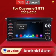 Junsun AI Voice 2 din Android Auto Radio for P-orsche Cayenne GTS 2003 2004-2010 Carplay Car Multimedia RDS GPS No 2din autoradio