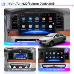 Junsun V1pro AI Voice 2 din Android Auto Radio For Lifan 620 S-olano 2008-2015 Carplay 4G DSP Car Multimedia Player GPS autoradio