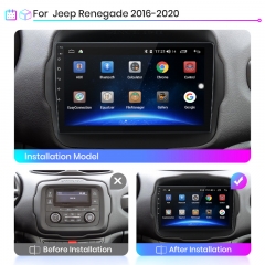 Junsun V1pro AI Voice Car Tablet Radio Android Auto Multimedia Player For Jeep Renegade 2016-2020 Carplay 4G 2din GPS autoradio