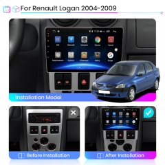Junsun V1 AI Voice CarPlay Car Radio Multimedia Player For R-enault Logan 1 2004-2009 DSP Andorid 10 4G Auto GPS 2din autoradio