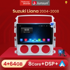 Junsun V1pro AI Voice For S uzuki Liana 2004 - 2008 car radio 2 din android Auto Multimedia GPS Track Carplay 2din DVD
