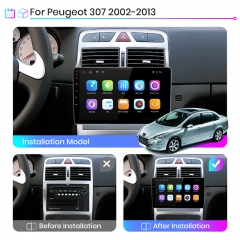 Junsun V1pro AI Voice For P eugeot 307 SW 2002 - 2013 car radio 2 din android Auto Multimedia GPS Track Carplay 2din DVD