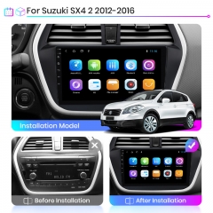 Junsun V1pro AI Voice For S uzuki SX4 S Cross 2012 - 2016 car radio 2 din android Auto Multimedia GPS Track Carplay 2din DVD