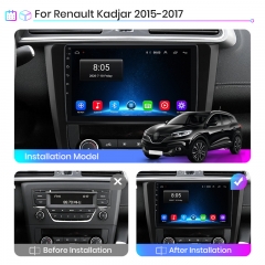 Junsun V1 pro Android 10 For R enault Kadjar 2015 - 2017 Car Radio Multimedia Video Players Android Auto CarPlay 2 din dvd