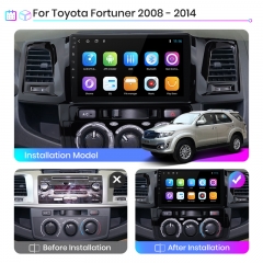 Junsun V1pro AI Voice For T oyota Fortuner Hilux 2008 - 2014 car radio 2 din android Auto Multimedia GPS Track Carplay 2din DVD