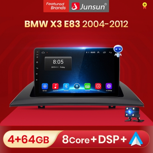 Junsun V1pro AI Voice For BMW X3 E83 2004 - 2012 car radio 2 din android Auto Multimedia GPS Track Carplay 2din DVD