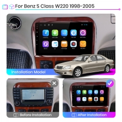 Junsun V1pro AI Voice For Mercedes Benz S Class W220 1998 - 2005 car radio 2 din android Auto Multimedia Carplay 2din DVD