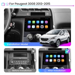 Junsun V1 pro Android 10 For P eugeot 3008 2013 - 2015 ​Car Radio Multimedia Video Players Android Auto CarPlay 2 din dvd