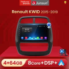 Junsun V1 pro Android 10 For R enault KWID 2015 - 2019 Car Radio Multimedia Video Players Android Auto CarPlay 2 din dvd