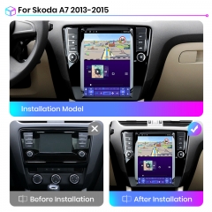 Junsun For Tesla Style Android Auto 4G Wireless Carplay DSP Car Radio Multimedia For Skoda Octavia 3 A7 2013-2015 GPS no 2din