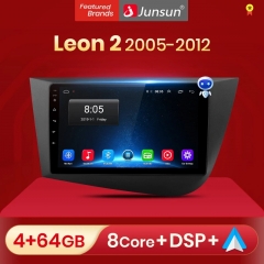 Junsun V1pro AI Voice Android Auto Radio for Seat Leon 2 2005-2012 Carplay 4G Car Multimedia GPS 2din autoradio
