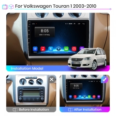 Junsun V1 pro Android 10 For Volkswagen VW Touran 1 2003-2010 Car Radio Multimedia Video Players Android Auto CarPlay 2 din dvd