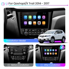 Junsun V1 pro Android 10 For N issan Qashqai X trail 2014-2017 Car Radio Multimedia Video Players Android Auto CarPlay 2 din dvd