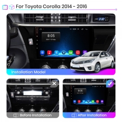 Junsun V1 pro Android 10 For T oyota Corolla Levin 2014 - 2016 Car Radio Multimedia Video Players Android Auto CarPlay 2 din dvd