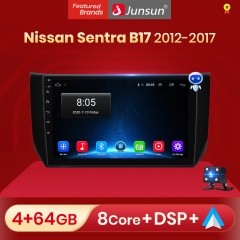 Junsun V1 pro Android 10 For N issan Sentra B17 2012 - 2017 Car Radio Multimedia Video Players Android Auto CarPlay 2 din dvd