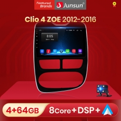 Junsun V1 pro AI Voice 2 din Android Auto Radio for R-enault Clio 2012-2016 Car Radio Multimedia GPS Track Carplay 2din dvd
