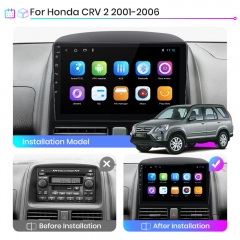 Junsun V1 pro AI Voice 2 din Android Auto Radio for Honda CR-V CRV 2 2001 - 2006 Car Radio Multimedia GPS Track Carplay 2din dvd