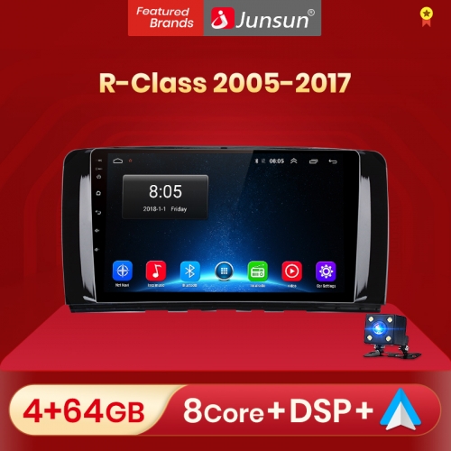 Junsun V1 pro AI Voice 2 din Android Auto Radio for Mercedes Benz R-Class W251 R300 Car Radio Multimedia GPS Track Carplay 2din