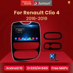 Junsun V1 pro AI Voice 2 din Android Auto Radio for R-enault Clio 4 2016-2019 Car Radio Multimedia GPS Track Carplay 2din dvd