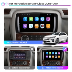 Junsun V1 pro AI Voice 2 din Android Auto Radio for Mercedes Benz R-Class W251 R300 Car Radio Multimedia GPS Track Carplay 2din