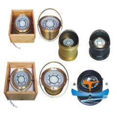 IMPA 372551 Marine Brass Magnetic Compass