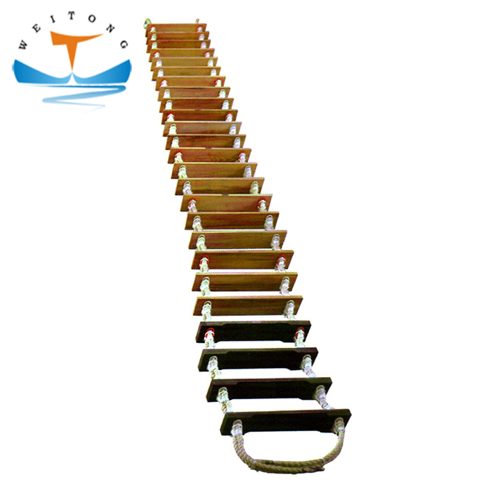 ABS/BV/DN/CCS Certificate Marine Embarkation Rope Ladder For Ship
