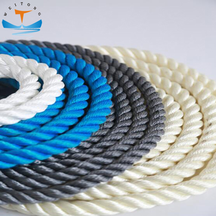 6 Strand Thick Nylon Braided Monofilament Cotton Composite Rope