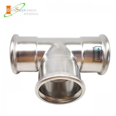 DS Stainless steel M Press Equal Tee