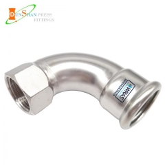 DS Stainless Steel M Pess 90º Elbow With Female Thread
