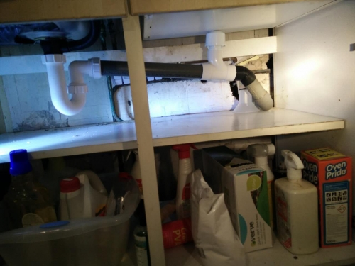 Case of small air valve installed
