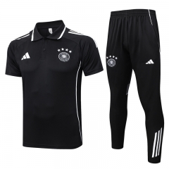 2025-2026 Germany Black Thailand Polo Uniform(Four-Star Team Emblem)-815