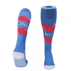 25-26 Barcelona 4th Away Red&Blue Thailand Soccer Socks