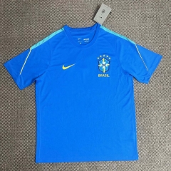 (S-4XL) 2026-2027 Brazil Blue Thailand Training Soccer Jersey AAA-2315