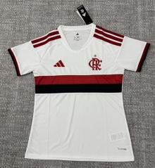 26-27 Flamengo Away White Women Thailand Soccer Jersey AAA-4506