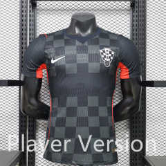 Player Version 2026-2027 Croatia Black Thailand Soccer Jersey AAA-888