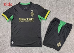 2026-27 Borussia Mönchengladbach Away Black Kids/Youth Soccer Uniform-7809