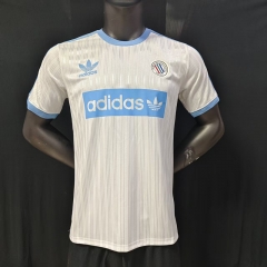 26-27 oasis Blue White Thailand Soccer Jersey AAA-9606