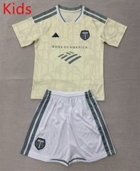 2026-27 Portland Timbers Away Yellow Kids/Youth Soccer Uniform-AY