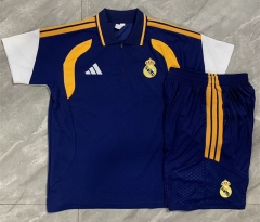 2026-2027 Real Madrid Royal Blue Thailand Thailand Polo Uniform-815