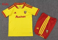 2026-27 RC Lens Home Yellow&Red Kids/Youth Soccer Uniform-7809